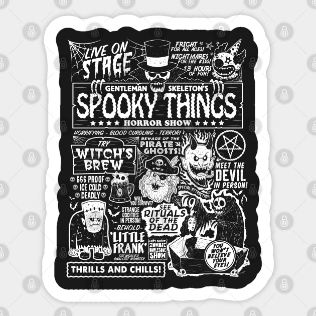 Spooky Things II Sticker by chrisraimoart